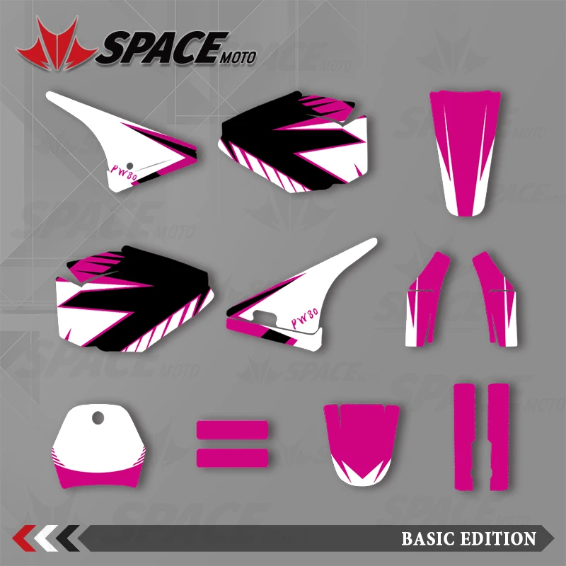 

SPACE Graphics Background Decal Sticker Set Decoration Protector Sticker For Yamaha PW80 PW 80