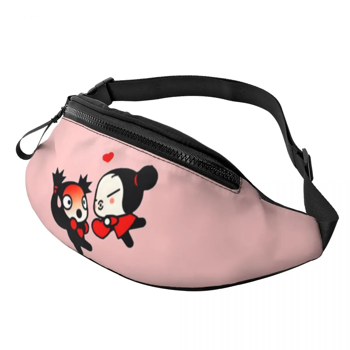 

Милая поясная сумка Pucca And Garu Love Valentine для женщин и мужчин, поясная сумка через плечо для бега, телефон, сумка для денег
