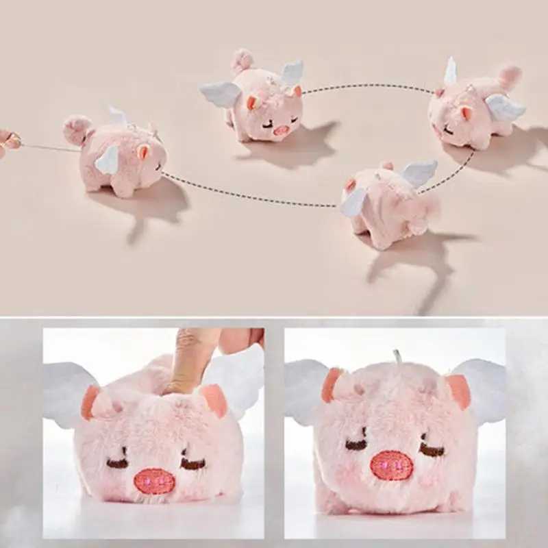 Pig Plush Spinning Angel Pig No Batteries Required With In Whistle Cartoon Not Easy To Deform Piggy Relaxing Toys For Women Men