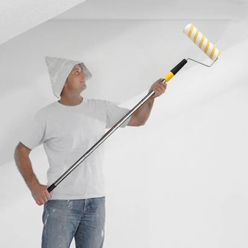 Paint roller brush Convenient Ceiling Painting roller set Portable Extender Pole For Painting with removeable Telescoping Handle