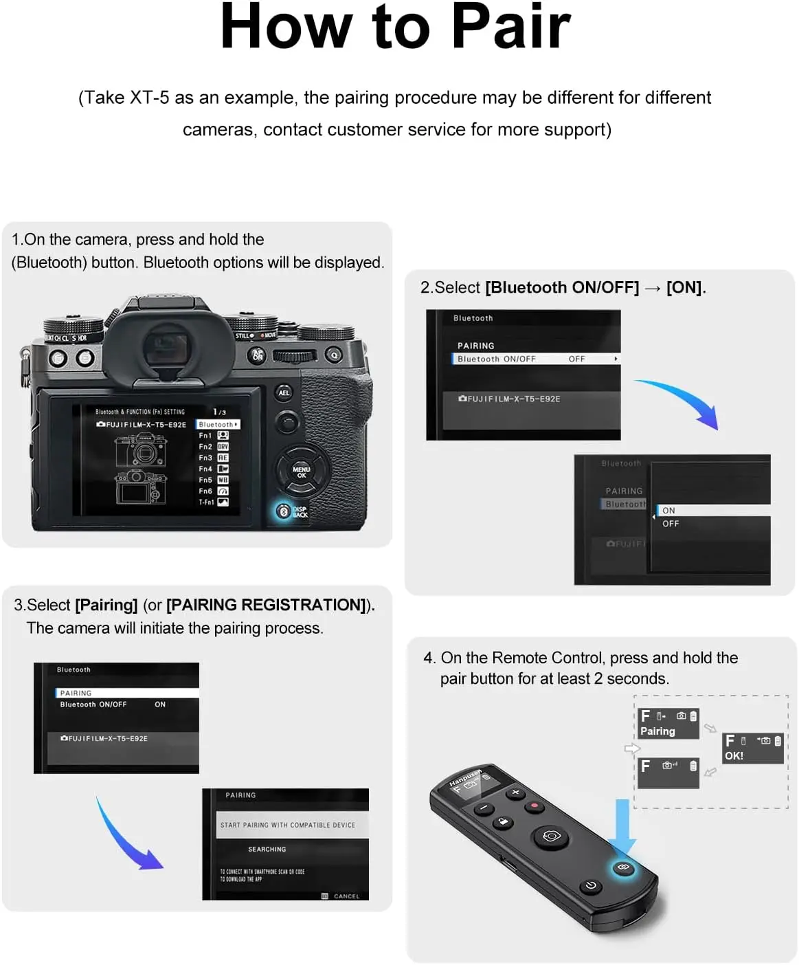 Kamera-Fernauslöser mit Zoom-Fokus für X100 VI/X-M5/X-T5/X-E5/Xhalf für Fujifilm wiederaufladbare drahtlose Fernbedienung – Detail 9