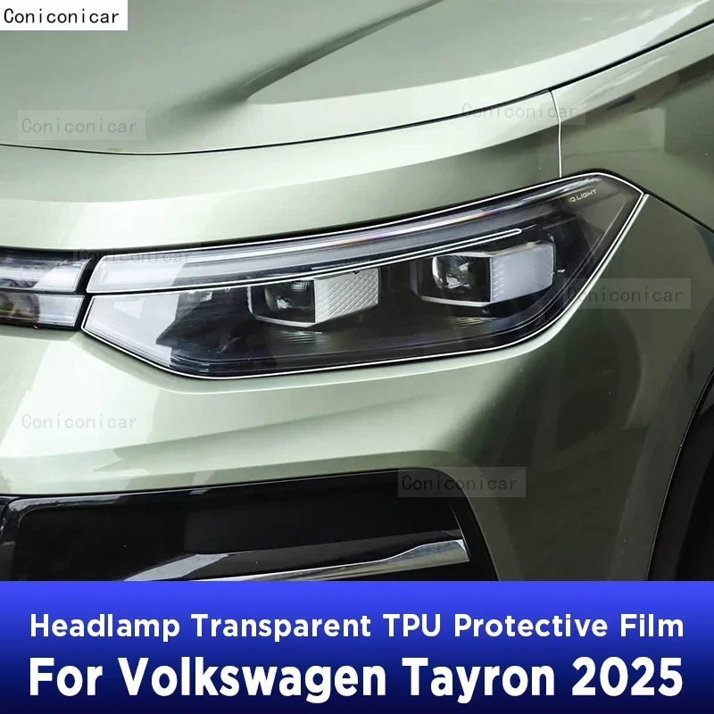 

Защитная пленка, наклейки из ТПУ для Volkswagen Tayron 2025, автомобильные фары, прозрачный черный ремонт, защита от царапин, PPF, украшение