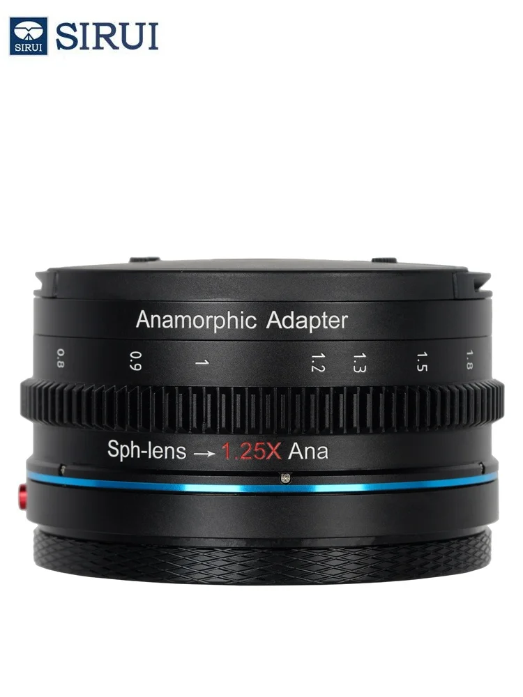 

Адаптер для объектива SIRUI 1.25x с анаморфным эффектом и регулируемыми кольцами, совместимый с Sony, Canon, Nikon, Tamron — возможен расширение до эффекта 2X
