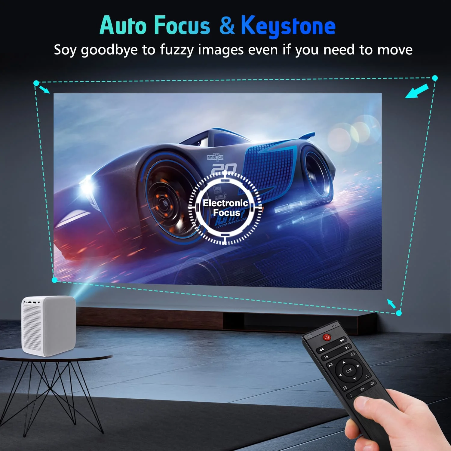 Original brand new！CR·E C·R32 Android digital projector android wifi LCD LED Smart projector for home theater office portable po