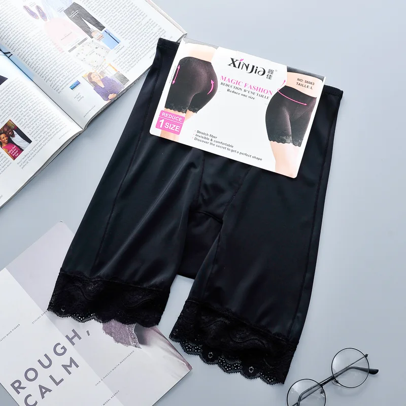 Женские бесшовные брюки из ледяного шелка с подтяжкой бедер, сокращение нижнего живота, со средней высокой талией, корректирующие фигуру, корректирующие брюки, формирующие брюки