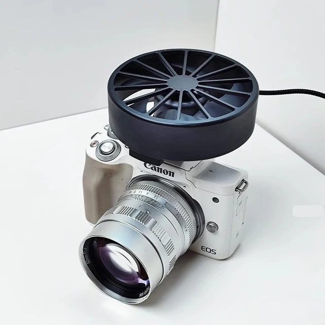 No flip screen camera cooling fans 7D 5D4 A7R5 DSLR top hot shoe