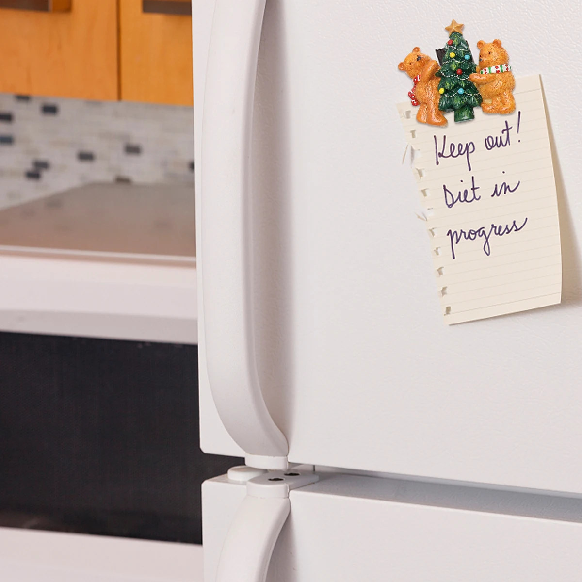 

5Pcs Icebox Magnets Resin Ornament Lovely Christmas Jewelry Parts Delicate DIY Material for Accessories Making