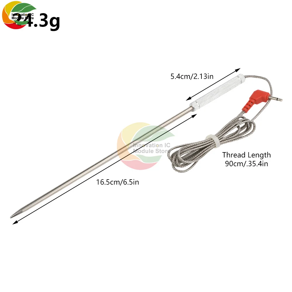 Meat Thermometer Probe Replacement Waterproof Temperature Probe Compatible for Thermopro