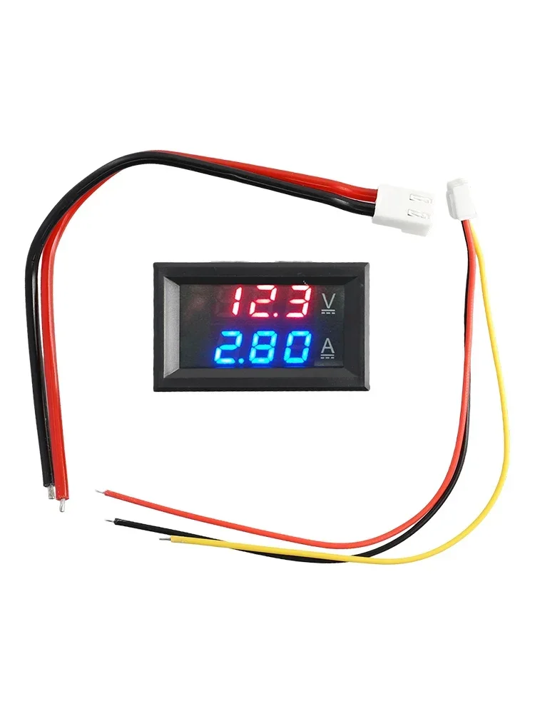 DC 0-100V 10A 50A 100A Digital LED Voltmeter Ammeter Dual Display Voltage Detector Current Meter Panel Amp Volt Gauge 0.28\