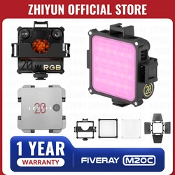 ZHIYUN Official FIVERAY M20C 20W RGB Video Light 2500K 6500K 10000K Fill Lights Bluetooth APP Control Photography Lighting