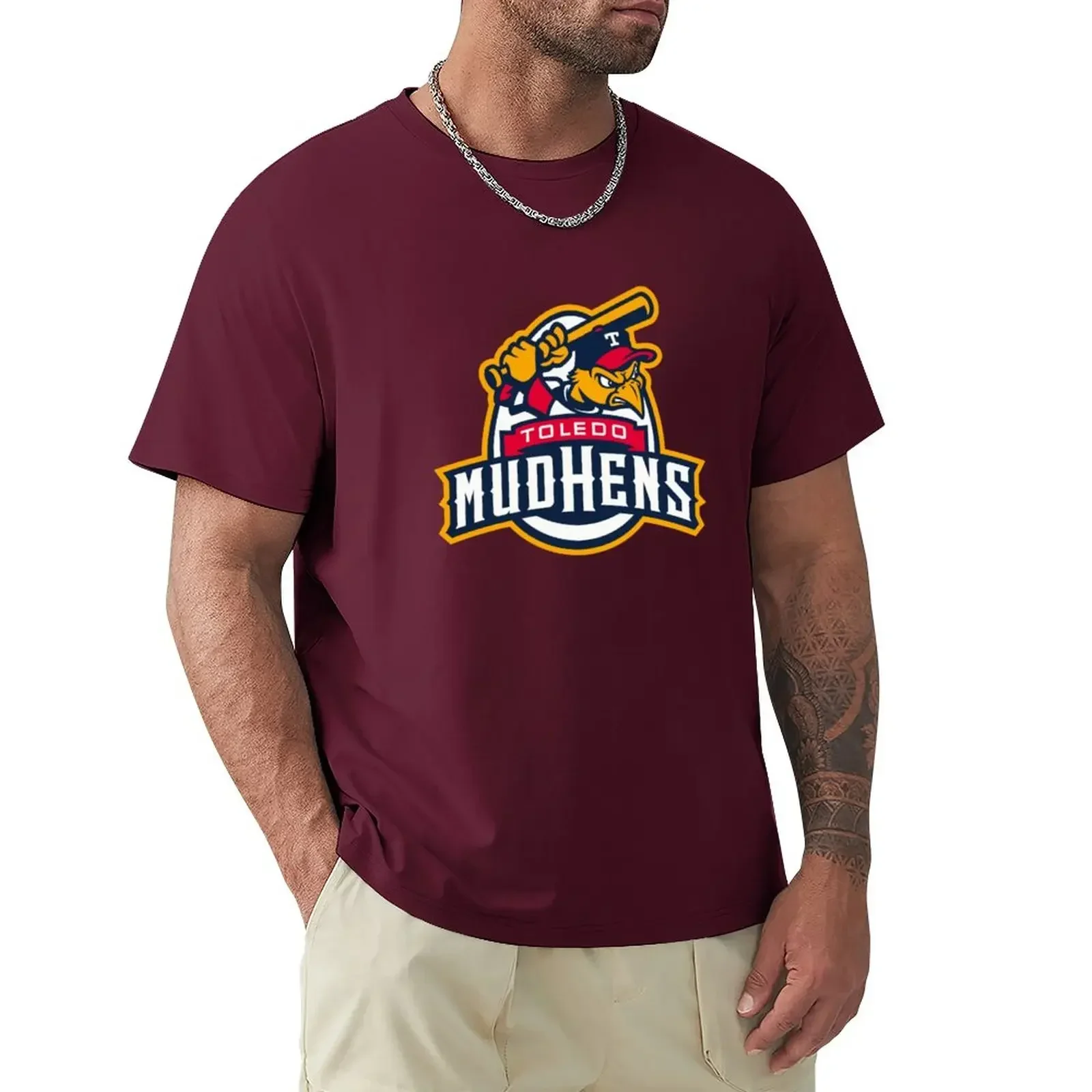 Toledo mud hens mudhens T-Shirt kawaii clothes boys animal print prinfor boys men clothIng Short Sleeve Round Collar 2024 male