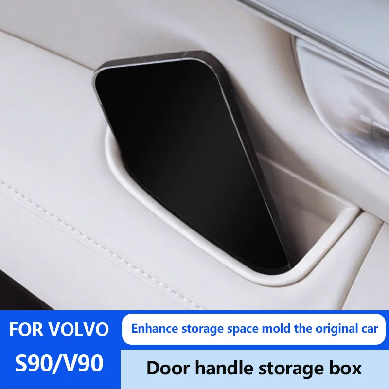 For Volvo S90 Door Storage Box Decorative Door Handle V90 Armrest Box Miscellaneous Storage Items