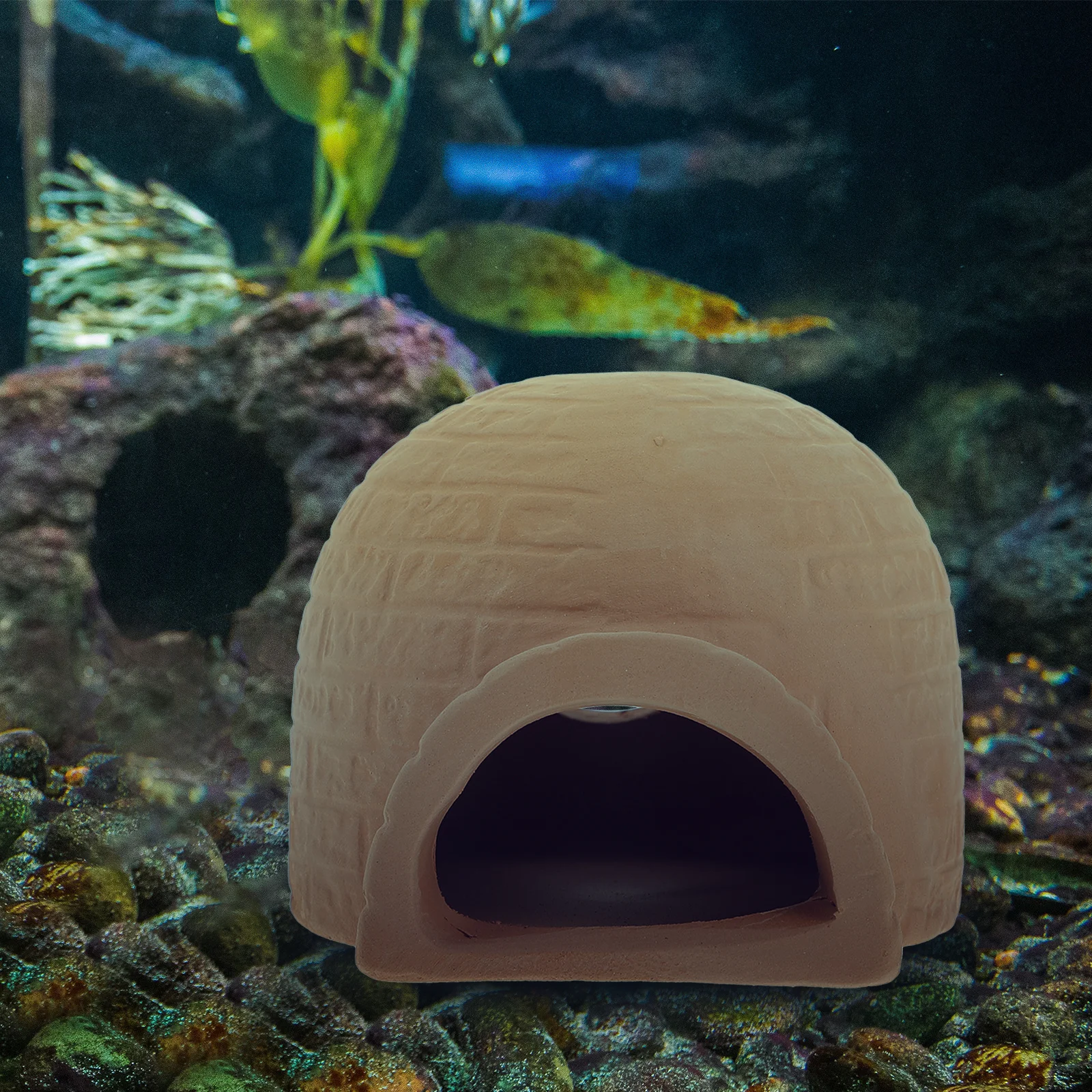 

2 Pcs Fish Tank Hiding Spot Breeding Supplies Aquarium Ornaments Safe Decoration Hideaway Pet-friendly