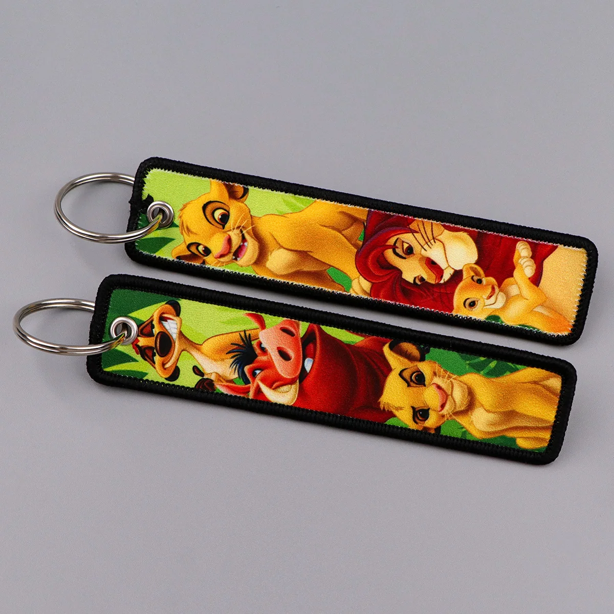 الكرتون الوحش التطريز مفتاح Fobs أنيمي مفتاح العلامات المفاتيح للدراجات النارية سيارات حلقة رئيسية اكسسوارات مجوهرات هدايا تشافيرو