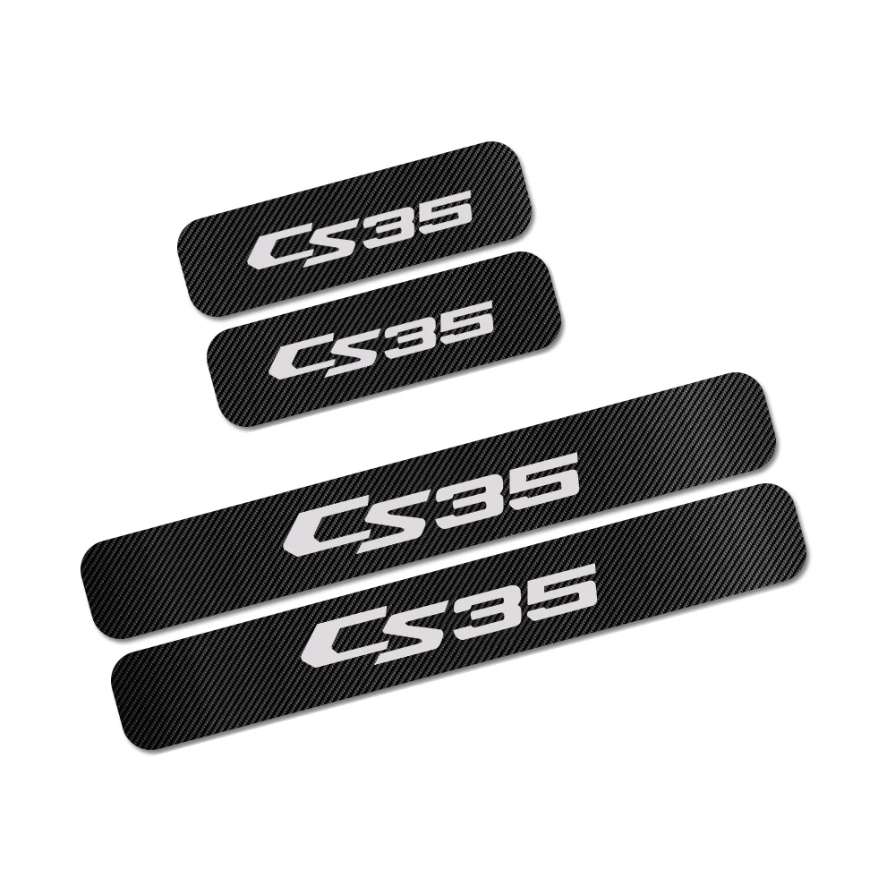 4pcs For Changan CS35 CS55 CS75 CS85 CS95 PLUS UNIT Car Door Sill Plate Guard Sticker Threshold Carbon Fiber Decals