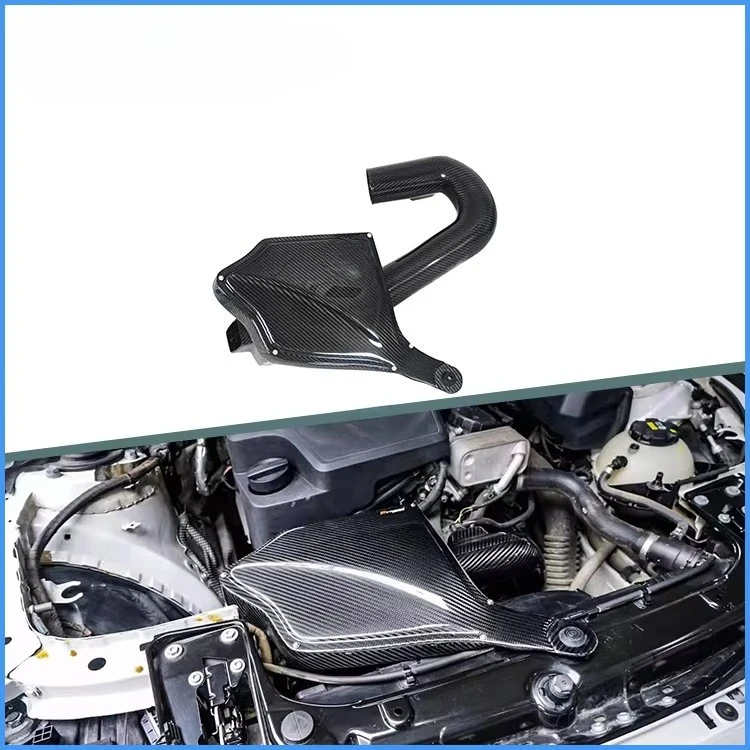 

Full Dry Carbon Fiber 3k Twill Gloss Performance Cold Intake System Kit for 3 Series 4 Series F30 N20 2.0T 2012-2016