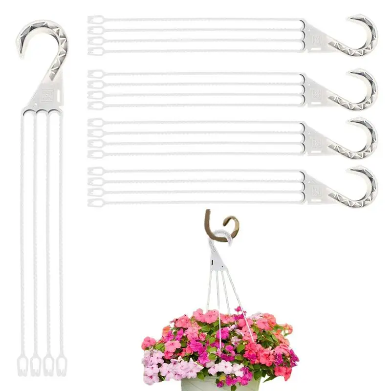 

Plant Hangers Outdoor Heavy Duty 5 Pieces Planter Hanger Gardening & Lawn Accessory For Greening Coat Closet Bird Lantern Decor