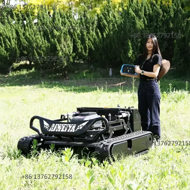 【2026】 High Ground Clearance Remote Grass Cutter With Rack Snow Shovel Obstacle Crossing for Orchard Fruit Root Weed Lawn