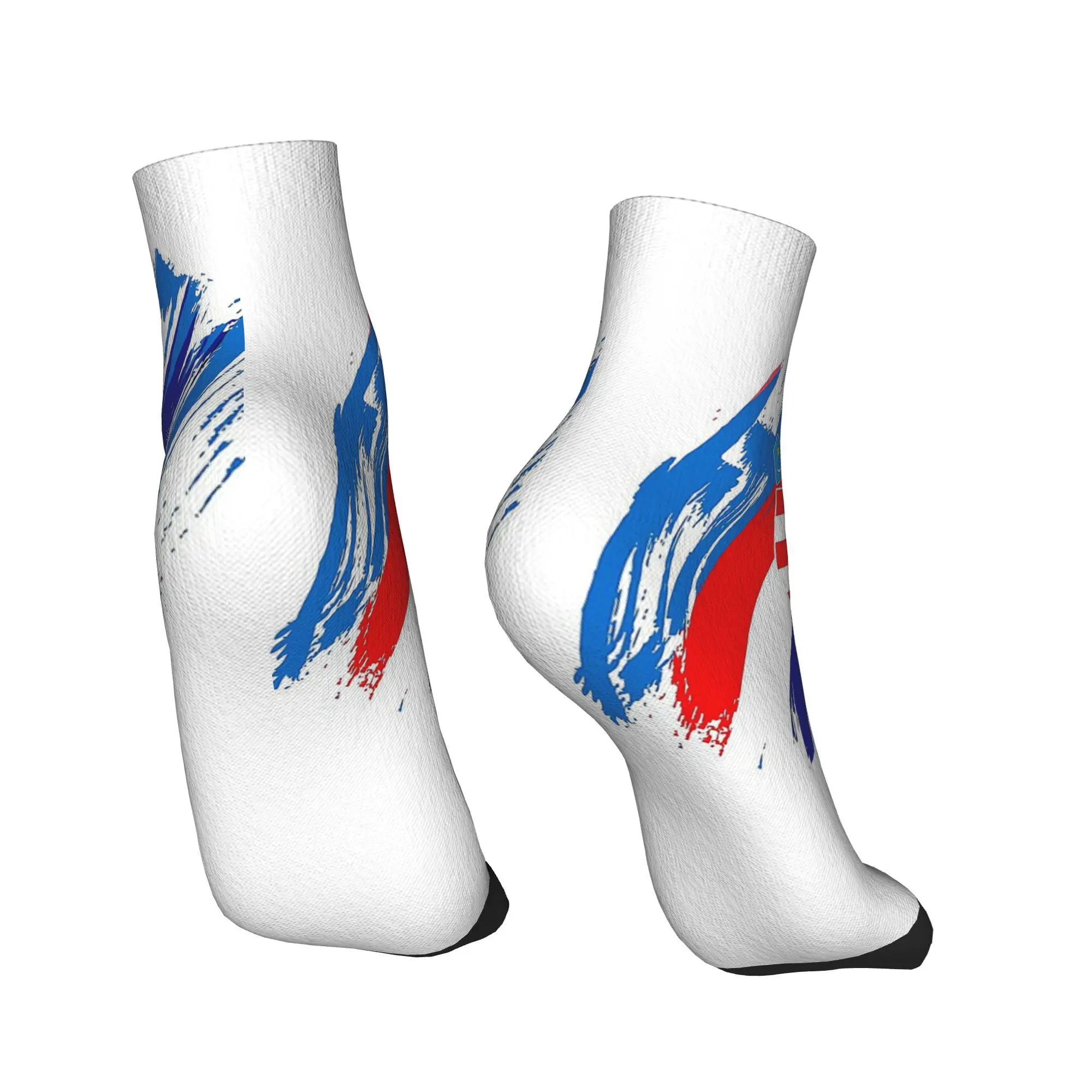 Calzini con bandiera da calcio Croazia per tutte le stagioni Calzini sportivi a tubo centrale Harajuku Calze morbide e divertenti per regali per uomini e donne