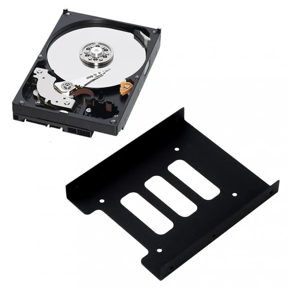 2/5/10PCS Inch SSD HDD to 3.5 Inch Metal Mounting Adapter Bracket Dock Hard Drive Holder for PC Hard Drive Enclosure