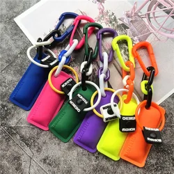 Cellular Pendant Keys Rope Silicagel Cute Lanyard Keychain Color Key Chain Premium Accessories Kawaii Phone Charm Bag Ornaments