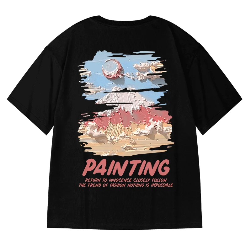 

Motorcycle Loose Fat T-Shirt Short-Sleeved Three-Quarter Sleeve Summer Pure Cotton Couple Large Size Men's and Women's Clothing