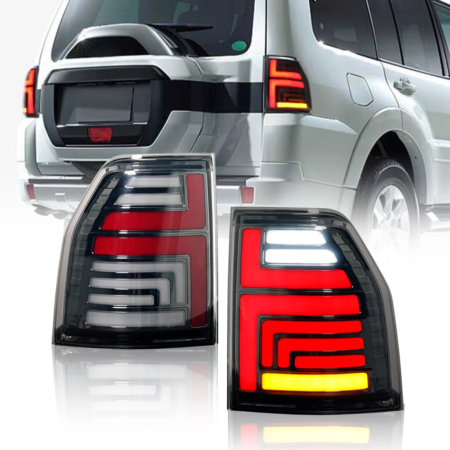 Wholesales pajero rear lights modification led taillights for  pajero 2006-2020 w/sequential