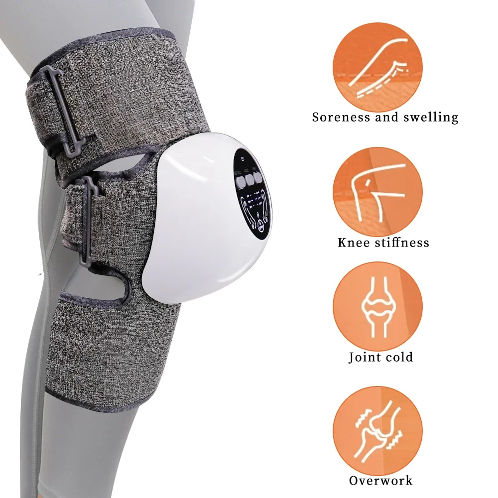 Smart Hot Compress Knee Relaxing Massager TENS Pulse Knee Massage Tool Physiotherapy Instrument Knees Rehabilitation Pain Relief