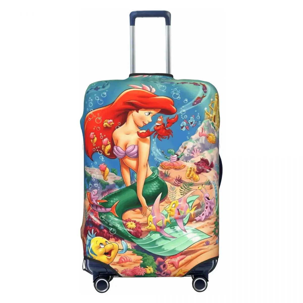 

Little Mermaid Ariel Cartoon Suitcase Cover Travel Flight Practical Luggage Case Protector