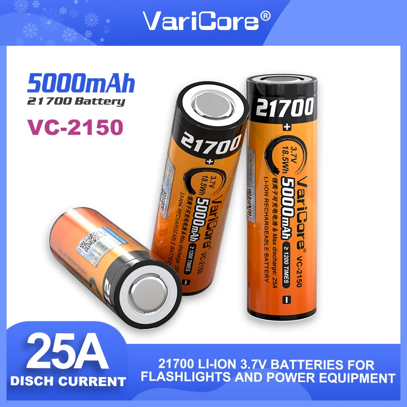 LiitoKala Lii-48S 3.7V 4800MAh 21700 Lý-Lon Sạc 9.6A Điện 2C Tỷ Lệ Xả Ternary Pin Lithium