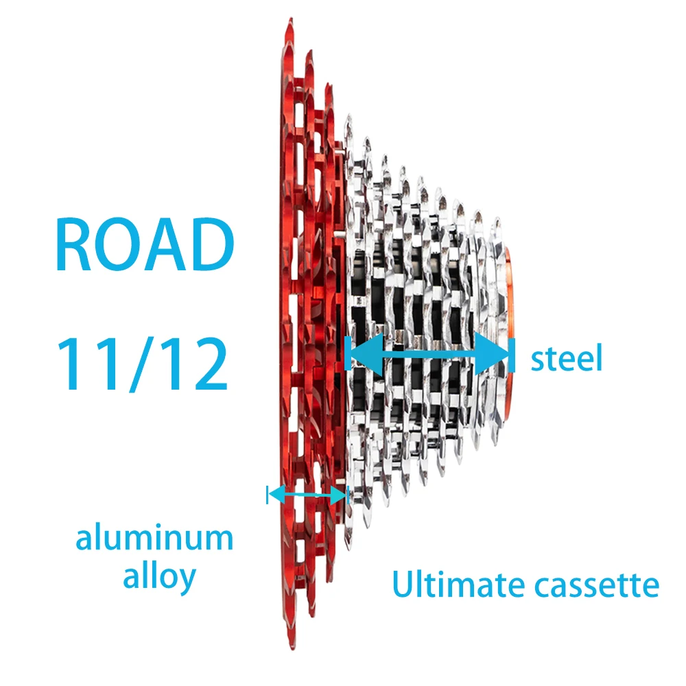 ZTTO Ultraight Road Bike Cassette Ultimate 11s 12s 28/30/32/34/36T ULT Sprocket Freewheel Flywheel 120~146g 11V 12V Gravel K7 HG