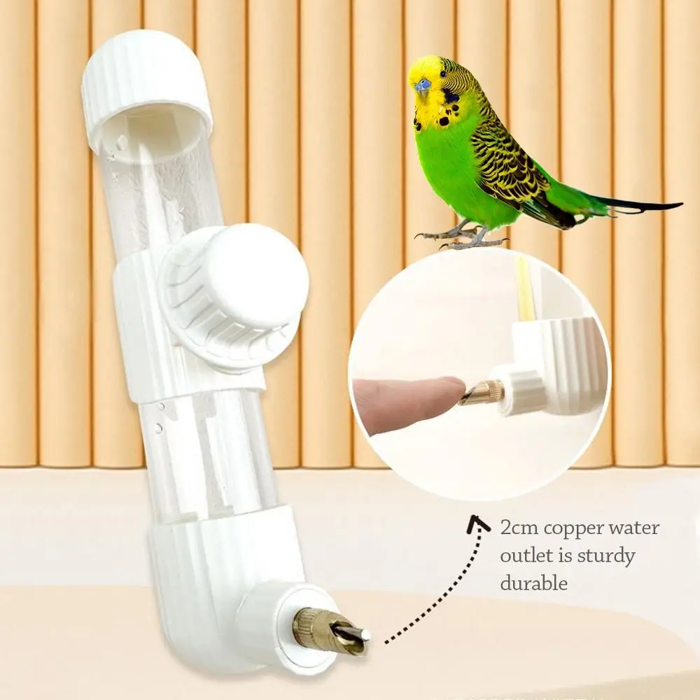 

Portable 220/280ml Bird Drinker Feeding Tools Bird cage accessories Parrot Water Bottle Automatic Pet Bird Water Feeder