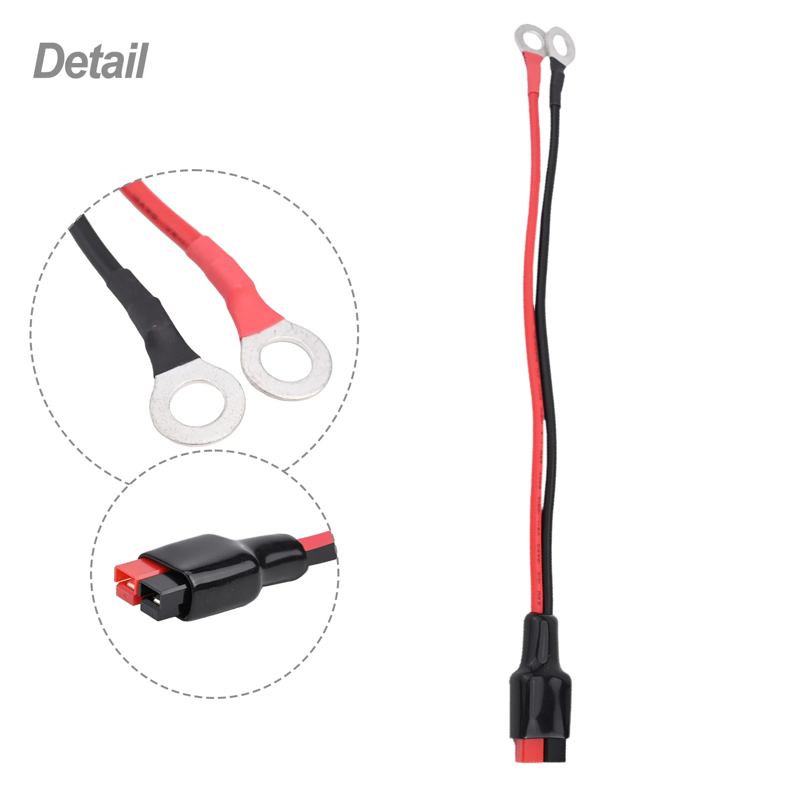 Heavy duty Golf Battery Leads with For Anderson Battery Connector Suitable for HillBilly Mocad Caddimatic and more