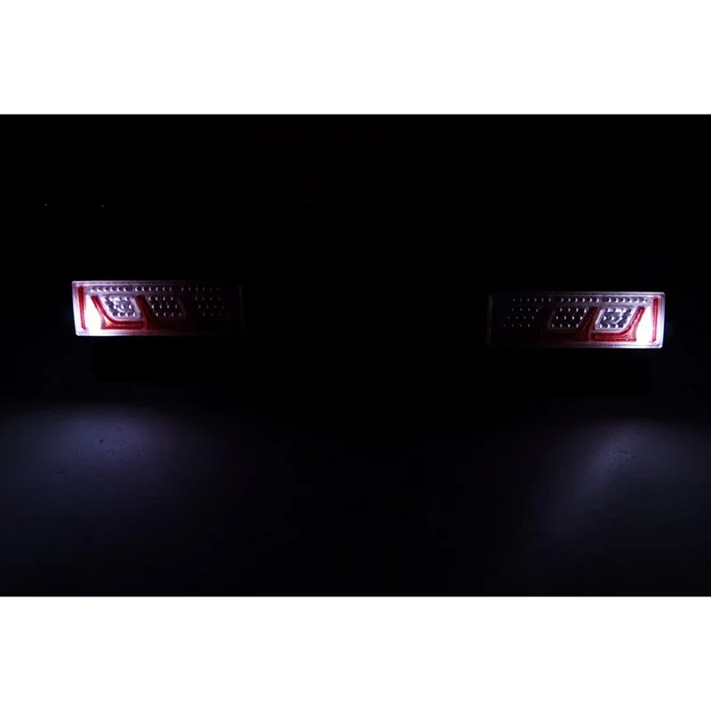 LED 1 Pair Simulation Metal Taillight for 1/14 Tamiya RC Truck Scania BENZ VOLVO MAN Diy Parts