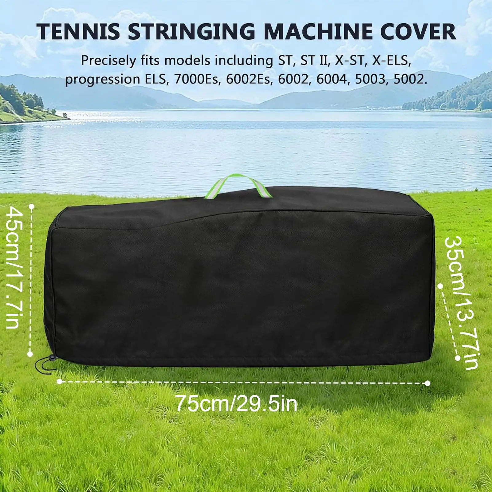 Tennis Stringing Machine Cover Heavy-Duty Waterproof Reflective Guard Portable Stringing Machine Cover For Travel Outdoor
