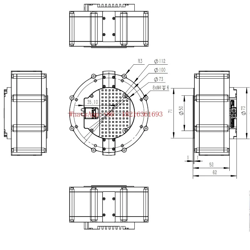 Limited Offer Limited Offer MIT Driven Brushless Servo Arm Robot Joint Motor DM10010 Deceleration Dual Encoder