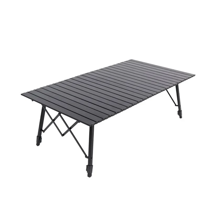

Outdoor camping aluminum alloy egg roll lifting table portable folding storage aluminum alloy table