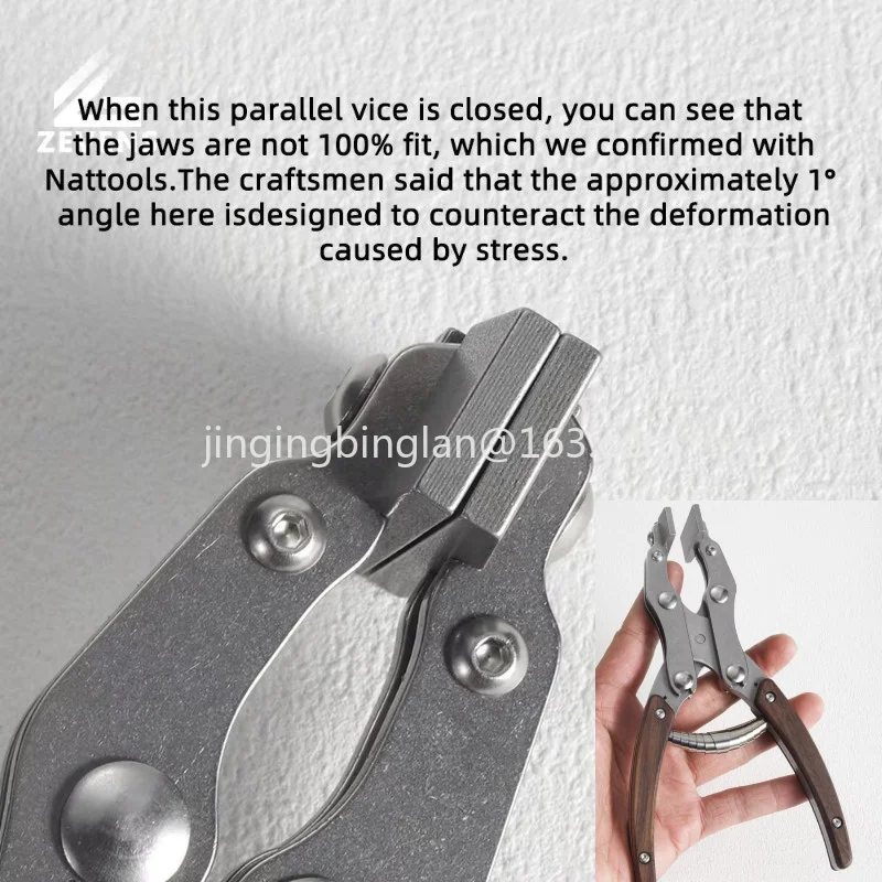 Manufacturer supplied flat tooth pliers handmade Diy leather pliers jaw 38mm parallel pliers