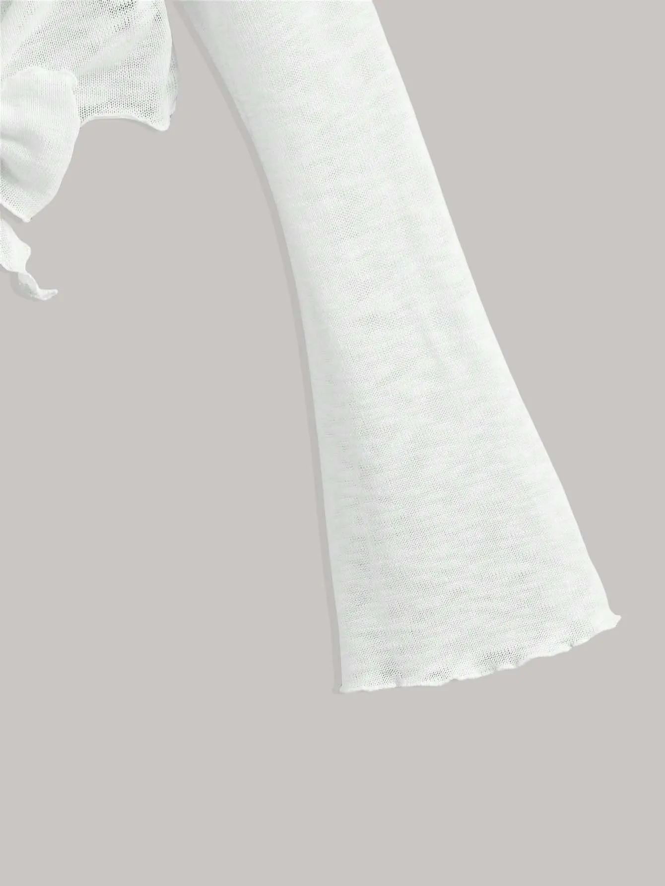 Elegante Damen-Sommer-Strickjacke aus leichtem Gaze-Stoff, modisch und bequem, mit einem leichten und atmungsaktiven Material. – Detail 6