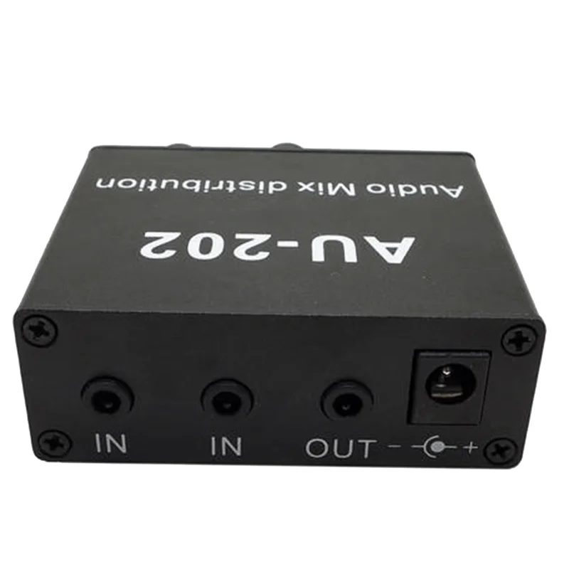 أفضل العروض موزع صوت ستيريو 2 مدخلات 2 مخرجات توزيع مزيج الصوت لتضخيم الصوت قابس الولايات المتحدة