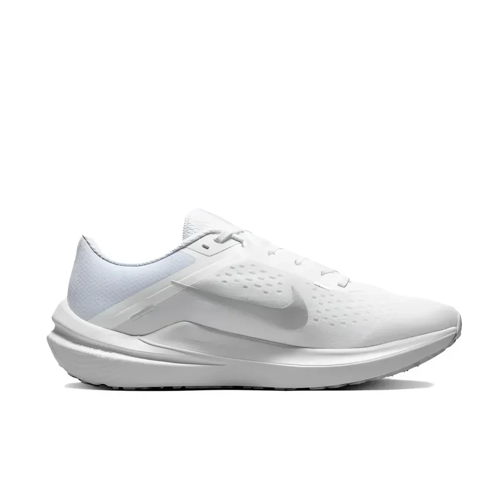 Nike Zoom winflo 10 Comfortable low top running shoes Non slip and wear resistant Men's and Women's White and gray colorways