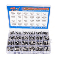 24Values 400PCS capacitor kit Aluminum Electrolytic SMD condensadores electrolíticos igmopnrq 1uF~1000uF 6.3V-50V with box kit
