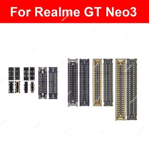 Bilashmart LCD Screen Connector USB Charder Realme GT Neo3 Inner FPC Battery Holder Clip Connect On Motherboard Mainboard On Flex Cable