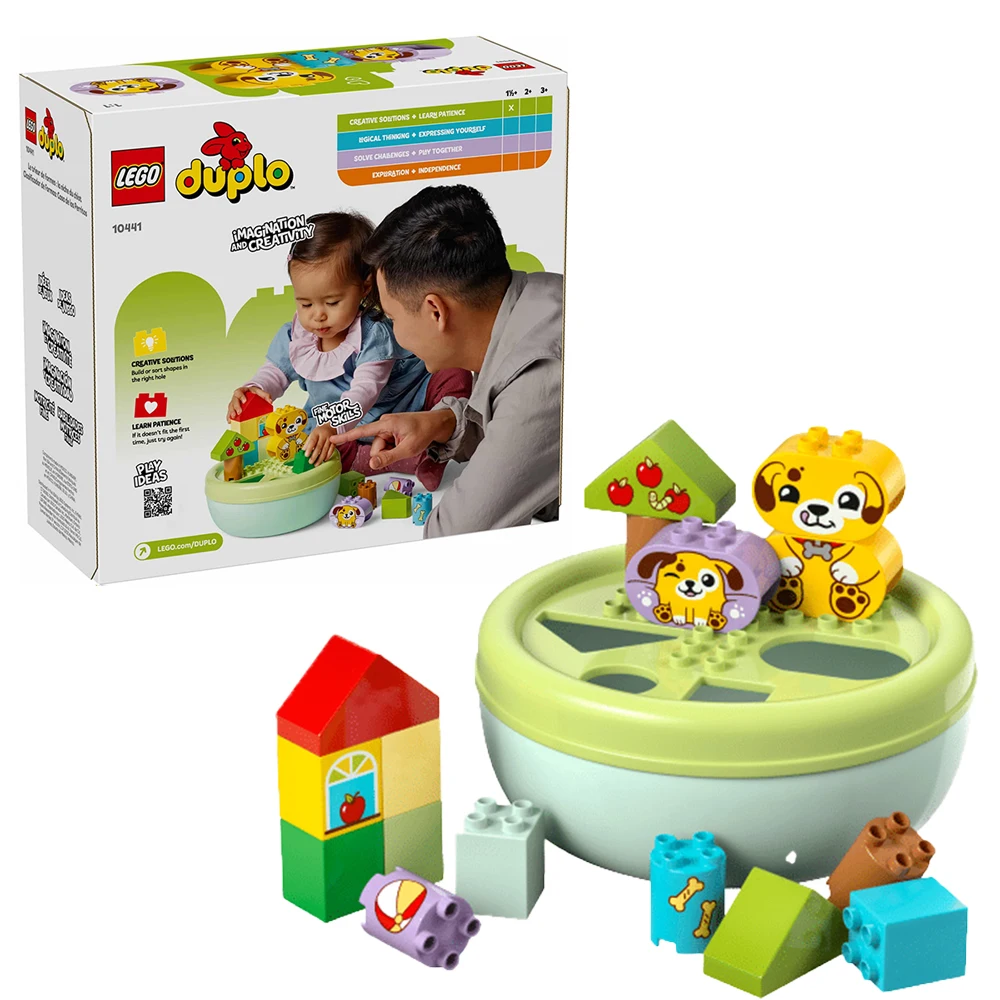 

LEGO Building Blocks Discovery 10441 Shape Sorting Dog House Puzzle Toy for Kids