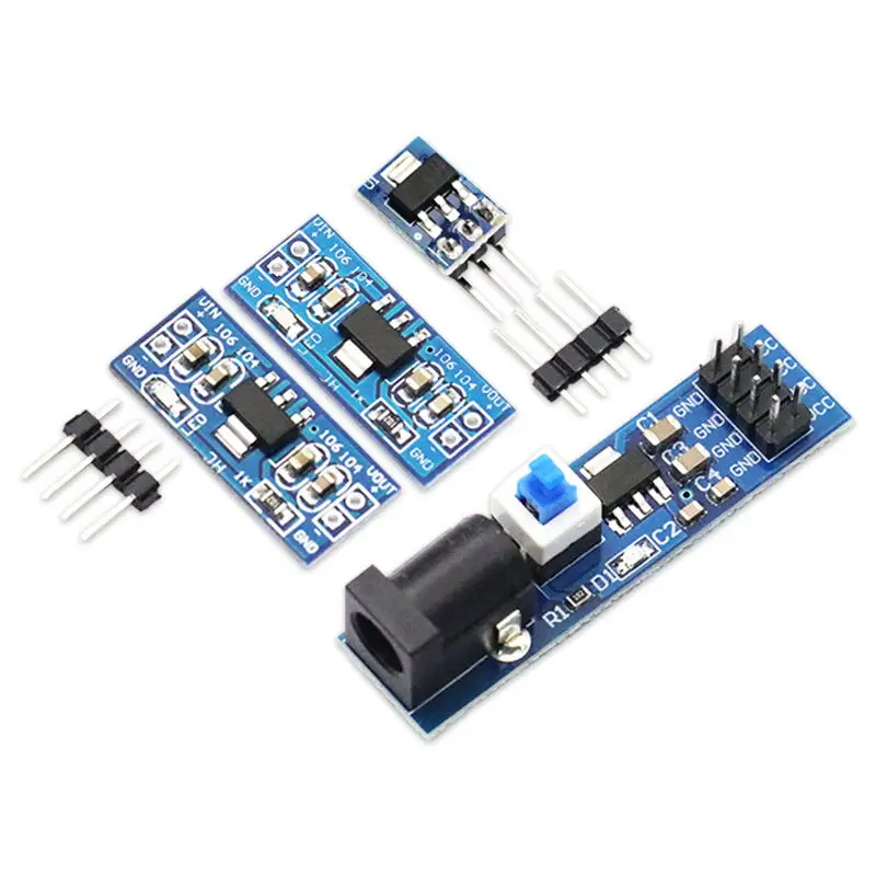 1PCS 5V Zu 3,3 V DC-DC Schritt-Down Power Supply Module AMS1117 Buck Regulator Modul Board Power board mit DC Kopf