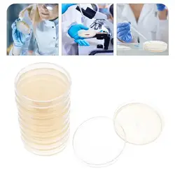 10pcs Agar Plates Prepoured Agar Petri Dishes Tissue Culture Plate Agar Plates Laboratory Science Experiment Supplies