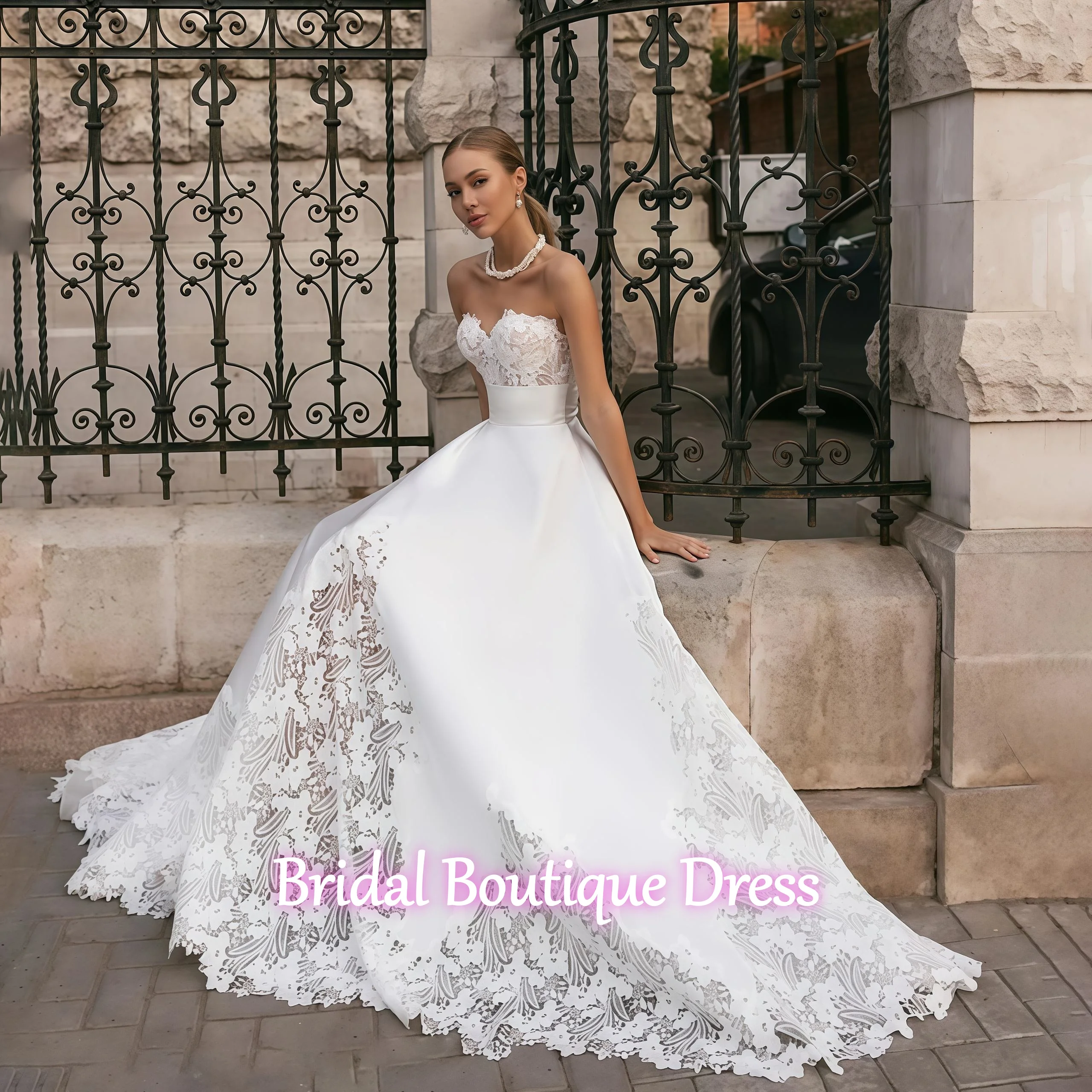 تخصيص رائعة الحبيب الوهم الدانتيل حورية البحر فساتين الزفاف الفاخرة يزين زر قطار المحكمة ثوب الزفاف