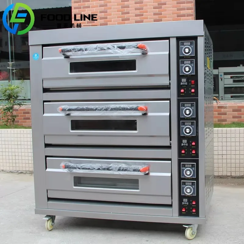 Restaurant Grade Deck Baking Oven Commercial Stainless Steel Equipment for Perfect Pizza Bread