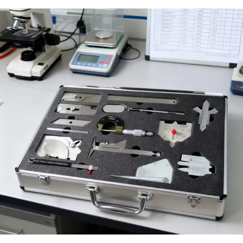 Portable Welding Gauge Measurement Tool Kit Includes Fillet Gauge, Hi-Lo Gauge, and Bridge Cam