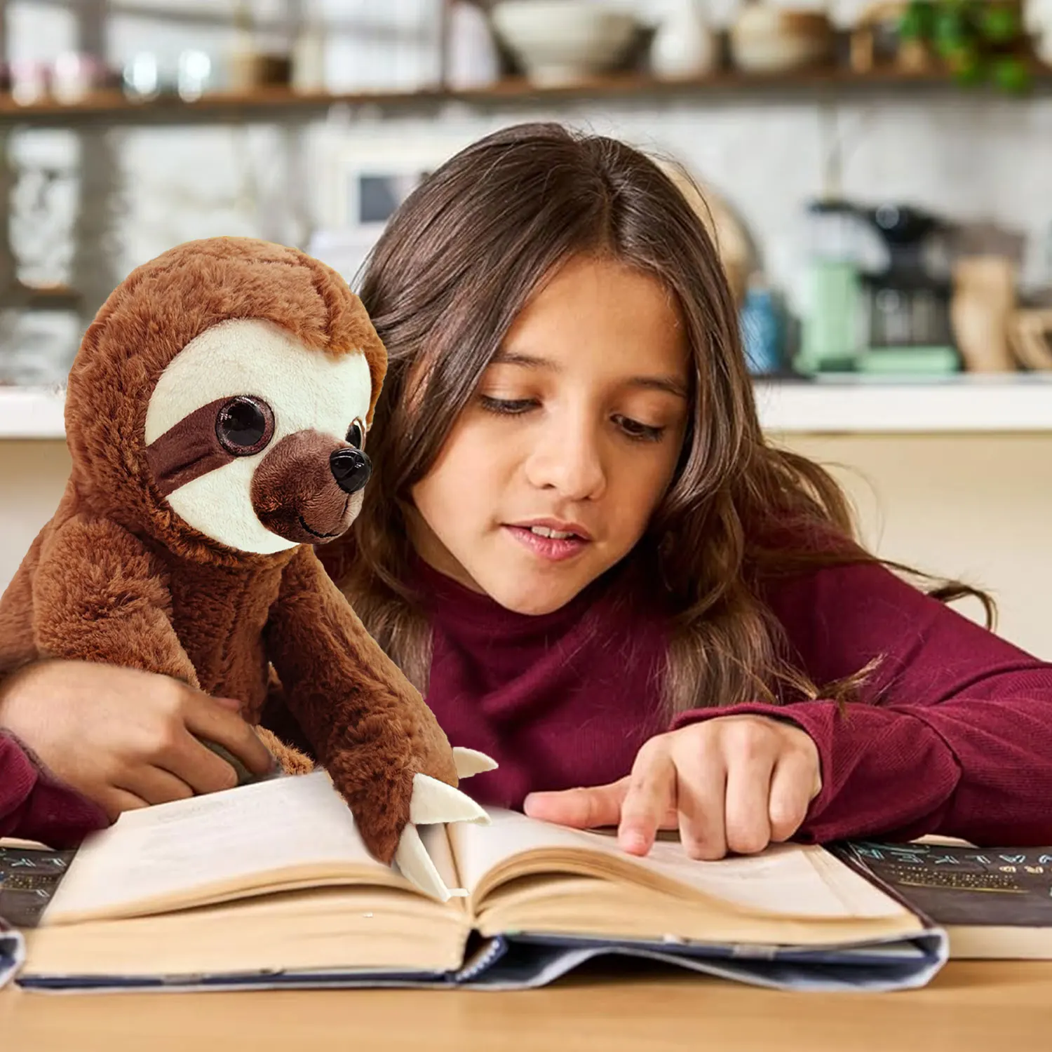 25cm cute sloth plush toy, full filling, plush sloth doll pillow, children's birthday gift holiday gift, healing companion